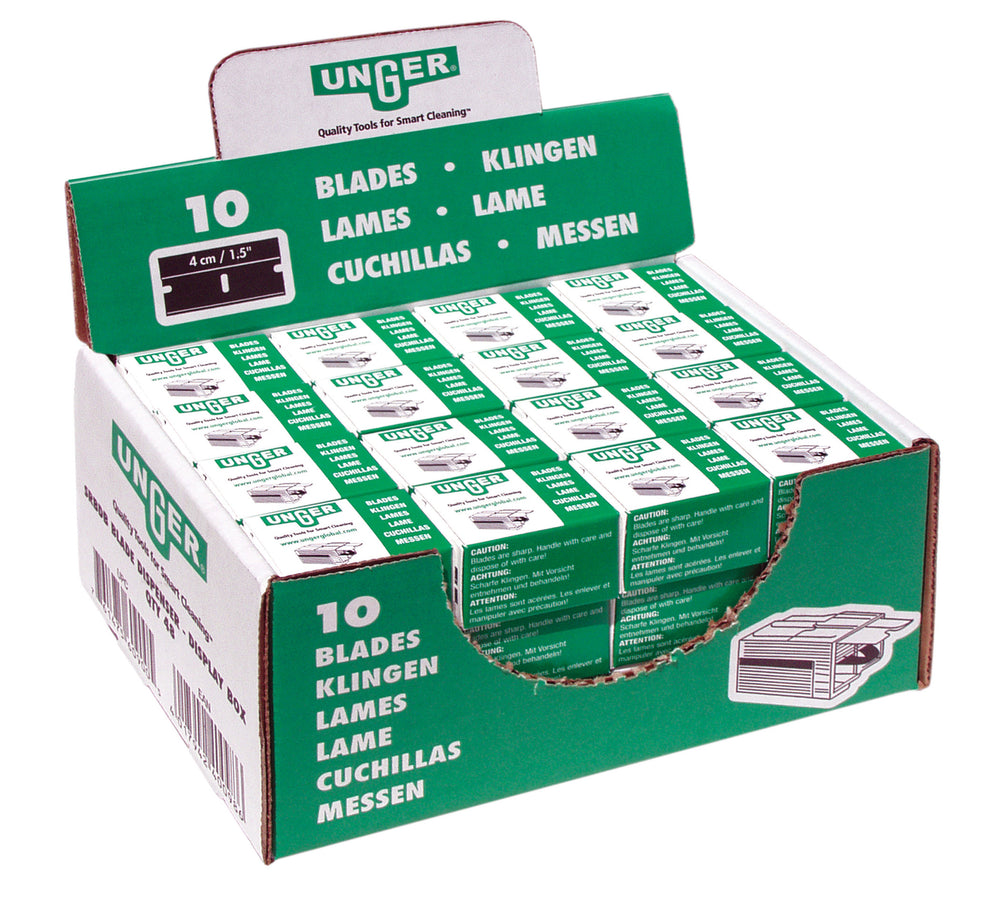 Lames pour grattoirs SECURITE, 4 cm "Bt. presentoir"