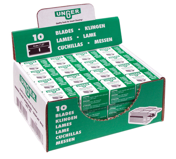 Lames pour grattoirs SECURITE, 4 cm "Bt. presentoir"