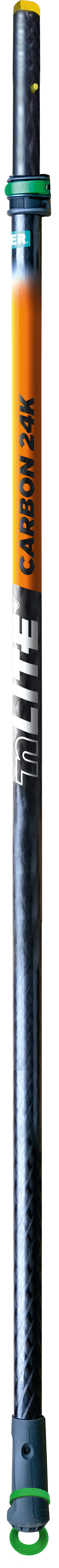 Perche télescopique d'extension nLITE Carbon 24K, 2 élements, 3,20m